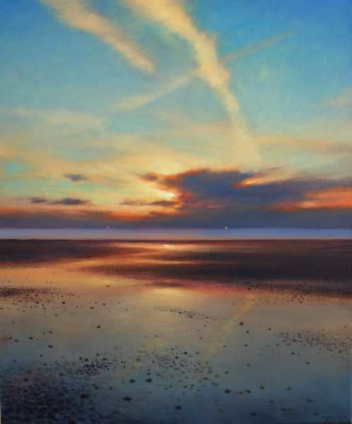 Sunset 1, 48 x 52cm, oil on canvas - sold