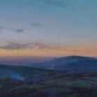 SOLD - Eearly Spring Dusk, 22 x 47cm, oil on canvas