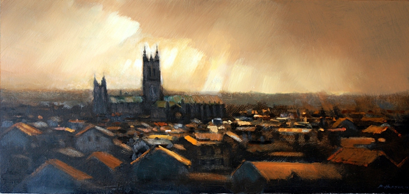 3. Canterbury Cathedral (after rain) 50 x 24cm