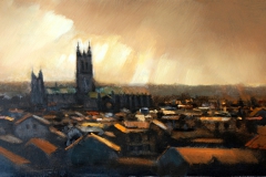 3. Canterbury Cathedral (after rain) 50 x 24cm