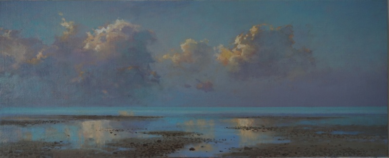 Cloud Study West Beach Whitstable, 61 x 24.5, oil on canvas