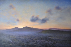 SOLD - Sunrise from Easdon, 60 x 90cm, oil on canvas