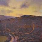 SOLD - Chinkwell Tor (from Bell Tor), 20 x 29cm, oil on wood panel