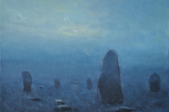 SOLD - Scorhill Circle, 29 x 20cm, oil on wood panel
