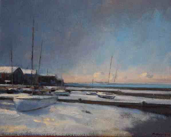 snow showers (morning)-whitstable beach