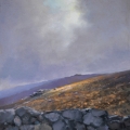 Beyond the Wall, 25.5 x 28cm, oil on wood panel