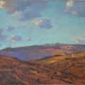 Towards Princetown. 28 x 20cm, oil on wood panel